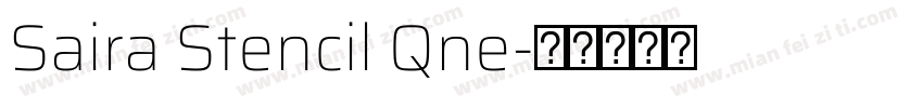 Saira Stencil Qne字体转换